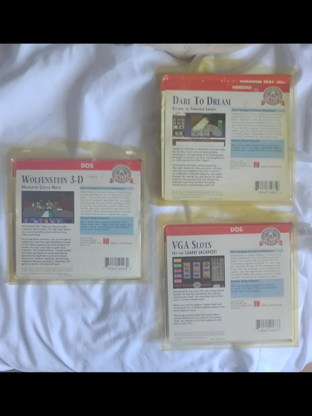 MS DOS VINTAGE PC GAMES 3 FOR 1 PRICE